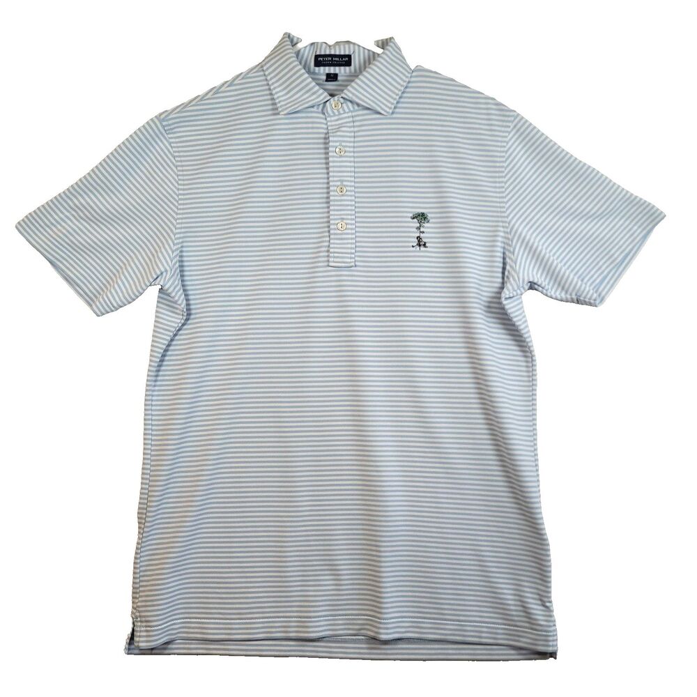 Peter Millar Crown Crafted Pine Tree Golf Country Club FL Stripe Polos Med (2) - Picture 14 of 16